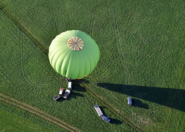aerial view of green Irish farmland near Bandon County Cork with patchwork fields